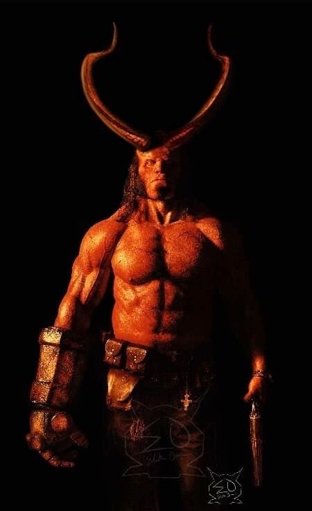 ArtStation - Hellboy With Horns (Photo Manipulation)