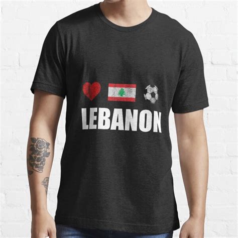 "Lebanon Football Shirt - Lebanon Soccer Jersey" T-shirt for Sale by ozziwar | Redbubble ...