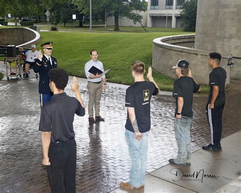 US Army Quarterly Swearing-In Ceremony June 26, 2021 - Wichita Veterans Memorial Park