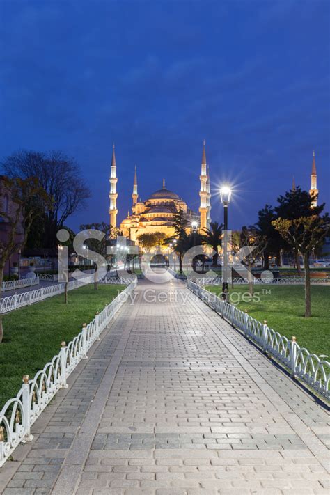 Sultanahmet Blue Mosque At Night Stock Photo | Royalty-Free | FreeImages