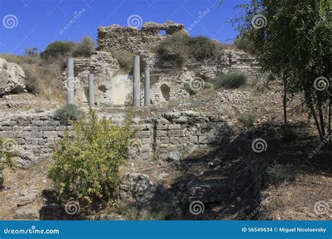 Ancient City of Biblical Ashkelon in Israel Stock Photo - Image of ...