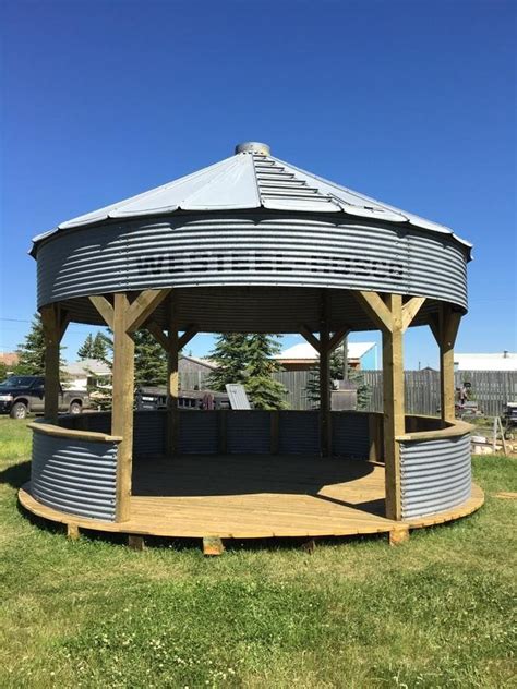 Photo Gallery of Grain Bin Gazebo ... | Backyard gazebo, Gazebo, Patio ...