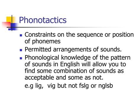 PPT - The sound patterns of language PowerPoint Presentation - ID:609372