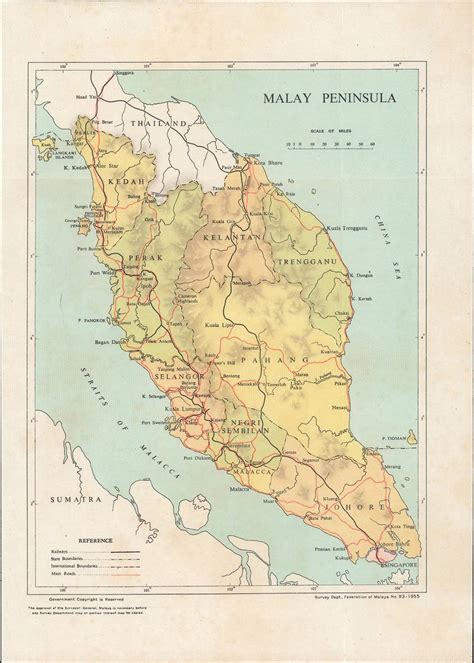 Malay Peninsula.: Geographicus Rare Antique Maps