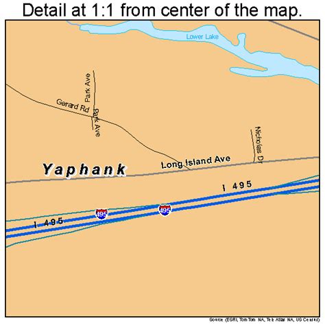 Yaphank New York Street Map 3683426