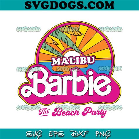 Barbie Malibu Beach Party SVG PNG #1