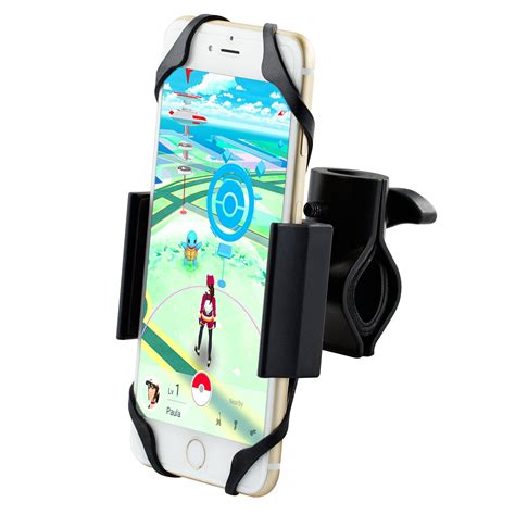 IPOW Motorcycle and Bicycle Cell Phone Holder Metal Universal Adjustable Phone Mount Smartphone ...