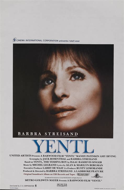 All Posters for Yentl at Movie Poster Shop