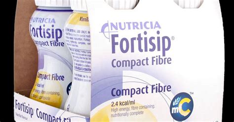 Fortisip Compact Fibre Vanilla 125ml Pack of 4