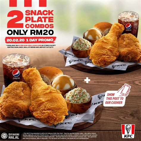 KFC Malaysia Is Having 1-Day Snack Plate Promo On 20th February