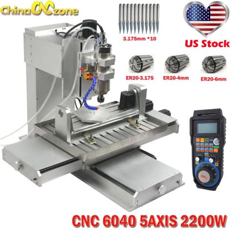 CNC 6040 5AXIS 2200W Engraving Machine Metal Milling Desktop DIY Router Machine $3,399.00 - PicClick