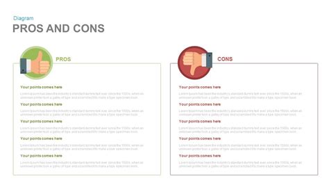 Pros And Cons Slide Template