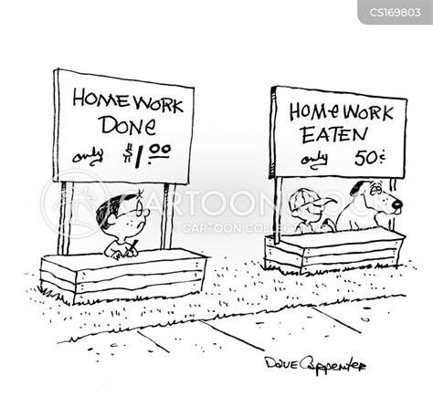 Dog Ate My Homework Cartoons and Comics - funny pictures from CartoonStock