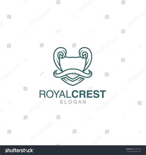 Crest Logo Template Stock Vector 307841447 : Shutterstock