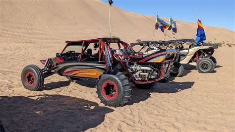 Driving a 1300HP Sandrail at Glamis Dunes - wheelies, jumps, and drag ...