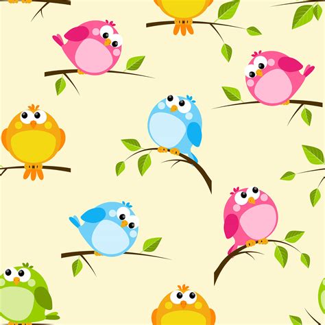 Cute Birds - Cute Bird Wallpaper Cartoon - 1500x1500 Wallpaper - teahub.io