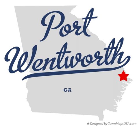 Map of Port Wentworth, GA, Georgia