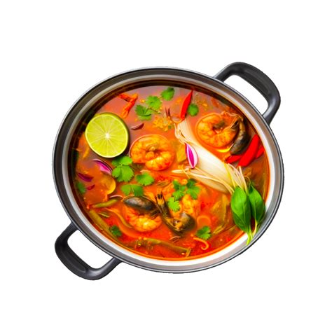 Popular thai spicy prawn soup recipe 24597854 PNG