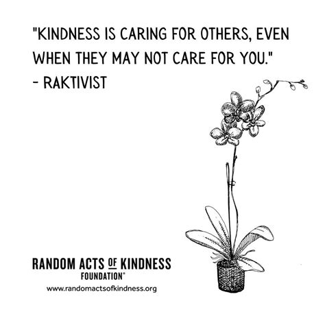 Random Acts of Kindness | Kindness Quote | Kindness is caring for ...