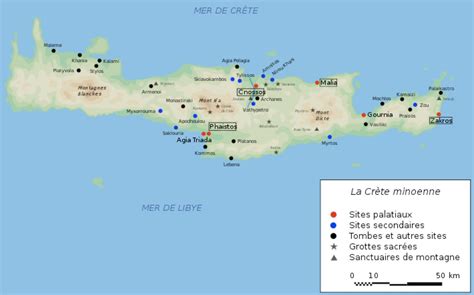 #Minoan #minoen #minoenne #map #Crete #carte | Knossos & Mycenae ...