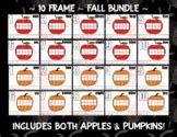 Fall - pumpkin - 10 frame - play dough - counting mat - printable - math