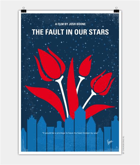 No340 My The Fault in Our Stars minimal movie poster – CHUNGKONG