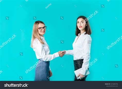 Business Woman Shaking Hands Concept Close Stock Photo 1876806796 ...