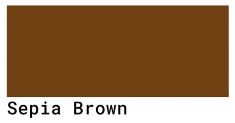 Sepia Brown Color Codes - The Hex, RGB and CMYK Values That You Need