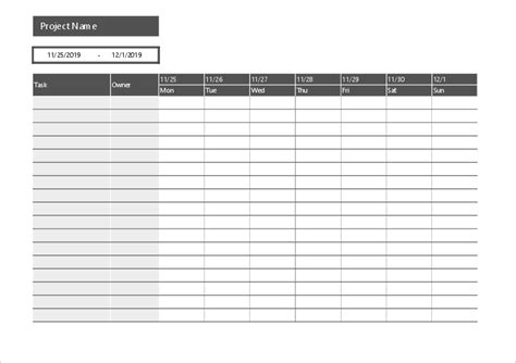 Simple Gantt Chart Template with Excel | Free Download