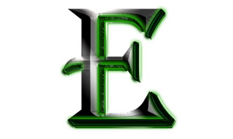 Alien glow letter E logo by eddyrailgun on DeviantArt