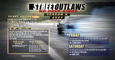 Street Outlaws No Prep Kings Official Tickets Street Outlaws No Prep ...