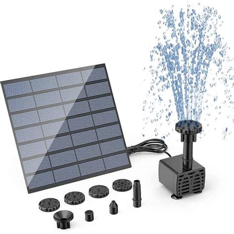 Cubilan DIY Solar Water Pump Kit, Solar Powered Water Fountain Pump B093BXZG9P - The Home Depot