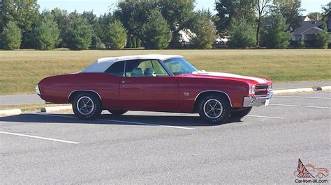 1970 CHEVELLE SS CONVERTIBLE CRANBERRY RED with WHITE TOP