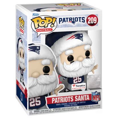 New England Patriots NFL Santa Claus Fanatics Exclusive Funko Pop - Maverick Autographs and ...