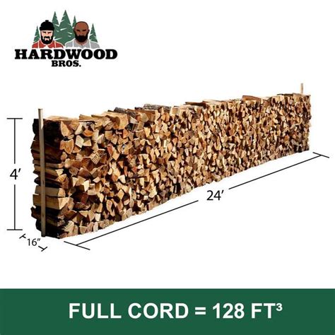 Oak Firewood Face Cord - Hardwood Bros - Kiln-Dried Firewood