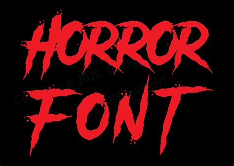 Horror Font SVG, Alphabet SVG, Instant Download, Font SVG, Hallowen Svg ...