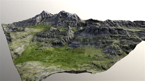 Mountain Range 01 - Download Free 3D model by solararchitect [6dff907] - Sketchfab