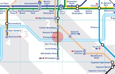 Putney Bridge station map - London Underground Tube