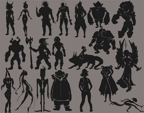 ArtStation - Character Concept Silhouettes