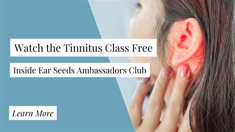 Ear Seeds & Auriculotherapy Promising Treatment for Tinnitus Sufferers