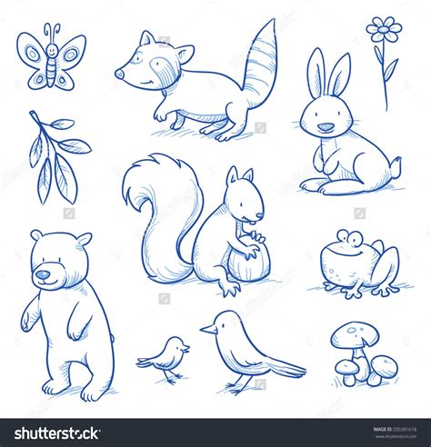 Forest Animals Drawing at GetDrawings | Free download