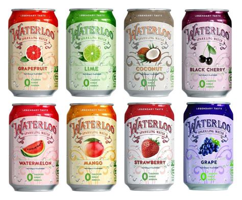 Waterloo Sparkling Water, Multi-Flavor Variety, 12oz (Pack of 8) – Oasis Snacks