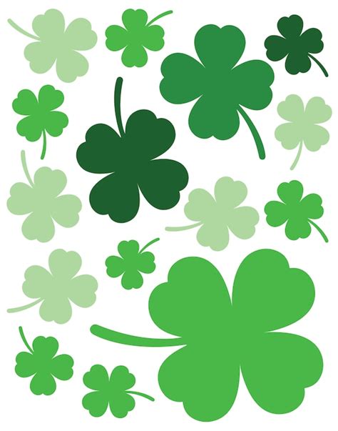 Four Leaf Clover Shamrocks .SVG and PDF File Digital Downloads - Etsy ...