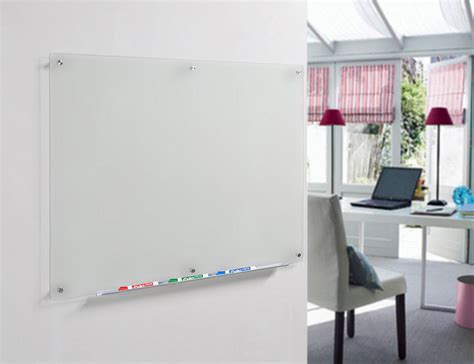 Frosted Glass Dry-Erase Board with Aluminum Marker Tray (Non-Magnetic) - Audio-Visual Direct