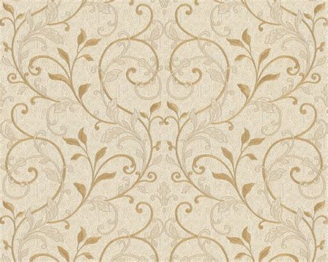 Product image; A.S. Création Wallpaper «Floral, Beige, Cream, Gold, Metallic» 370572 | Wallpaper ...