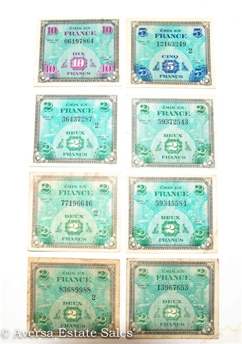 8 - FRENCH FRANC BANK NOTES | EstateSales.org