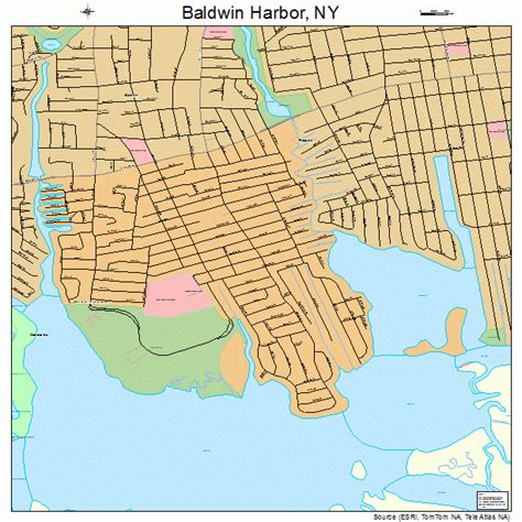 Baldwin Harbor New York Street Map 3604154