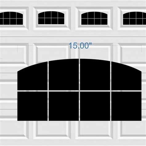 Garage Door Windows Decals Garage Faux Window Decals - Etsy