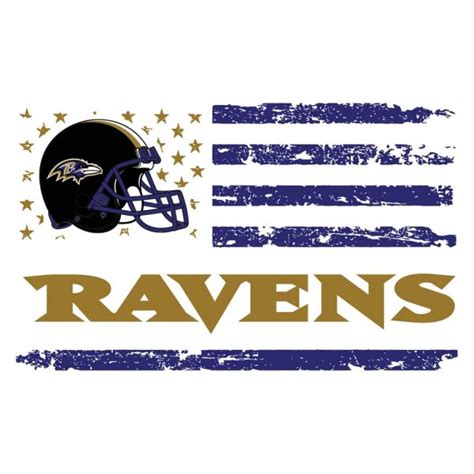 Baltimore Ravens Helmet Logo Flag SVG - ChampionSVG