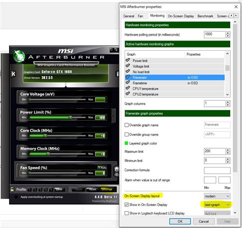 How to Enable Graphs in Afterburner - Back2Gaming